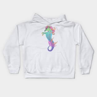 Sea Unicorn (neon) Kids Hoodie